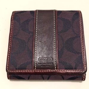 COACH trifold wallet